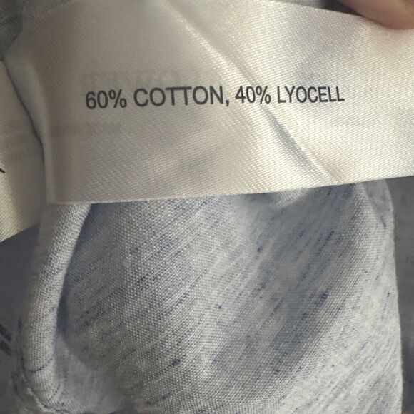 Denim & Flower Ricky Singh Short Sleeve Button Down Shirt Men's Large Blue - Picture 10 of 12